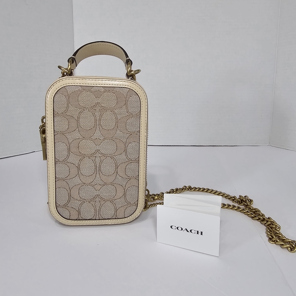 Coach Handbags - Elegant Coach Alie Camera Bag  Beige Crossbody Bag